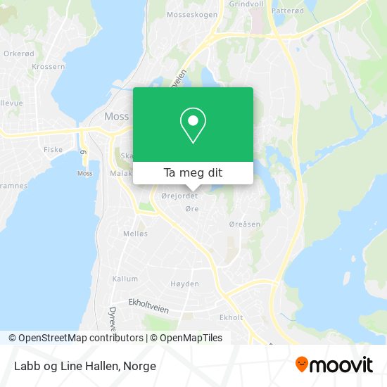 Labb og Line Hallen kart