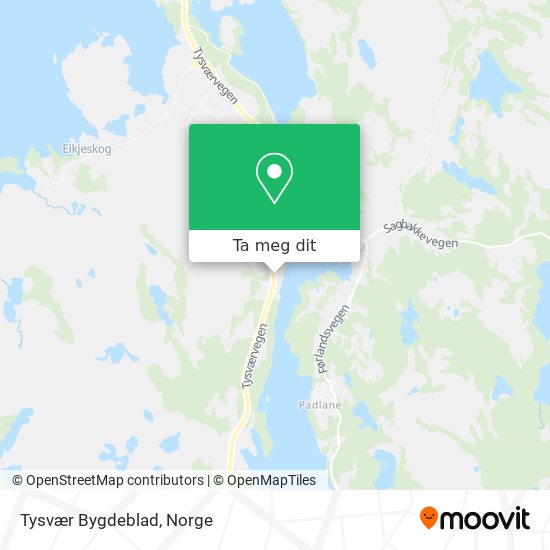Tysvær Bygdeblad kart