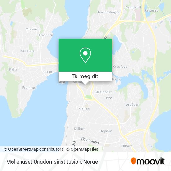 Møllehuset Ungdomsinstitusjon kart