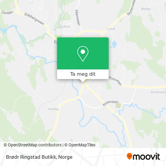 Brødr Ringstad Butikk kart