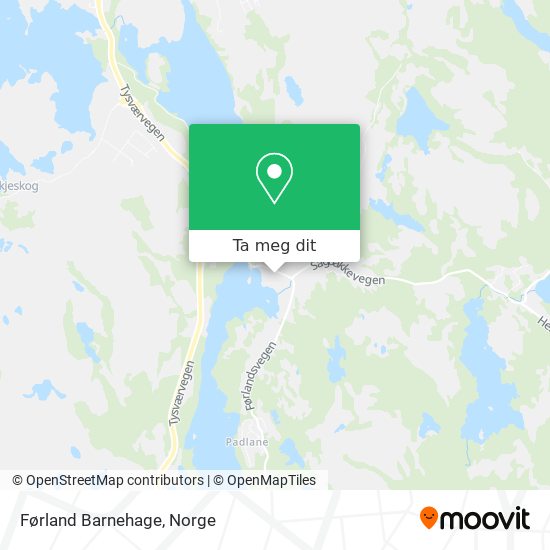 Førland Barnehage kart