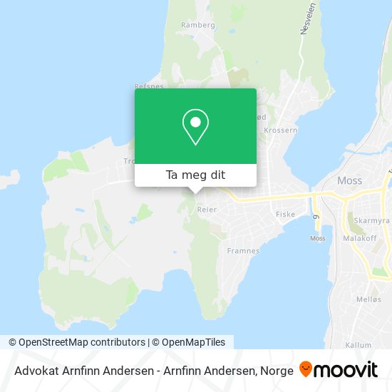 Advokat Arnfinn Andersen - Arnfinn Andersen kart