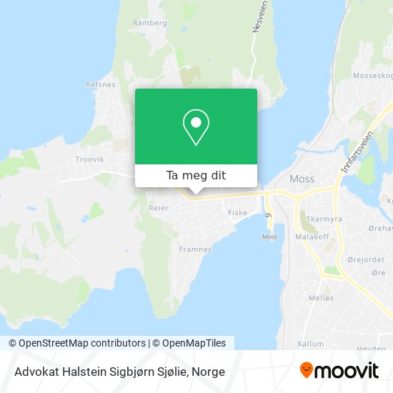 Advokat Halstein Sigbjørn Sjølie kart