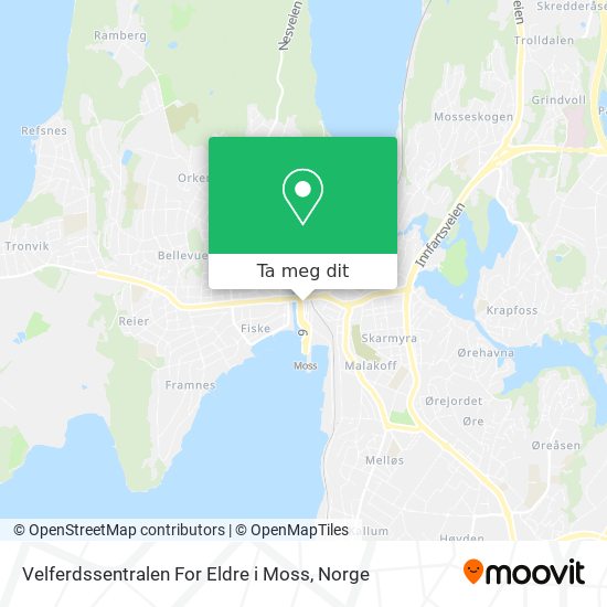 Velferdssentralen For Eldre i Moss kart