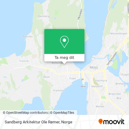 Sandberg Arkitektur Ole Rømer kart
