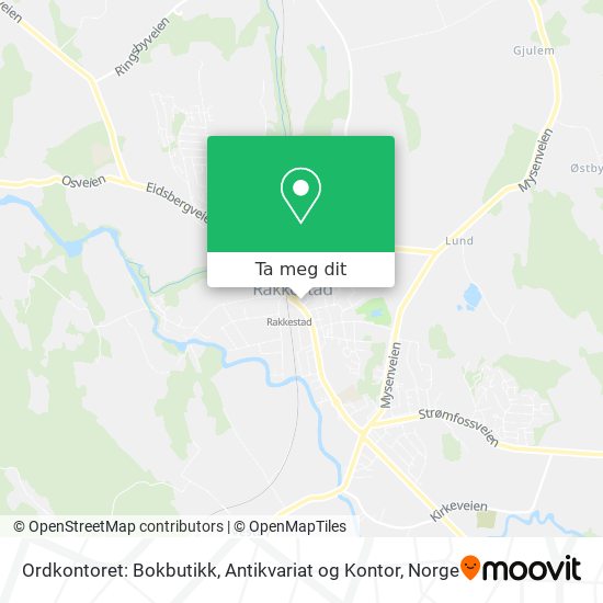 Ordkontoret: Bokbutikk, Antikvariat og Kontor kart