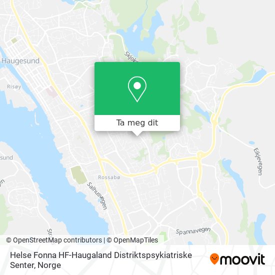 Helse Fonna HF-Haugaland Distriktspsykiatriske Senter kart