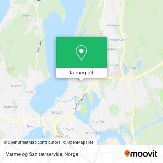 Varme og Sanitærservice kart
