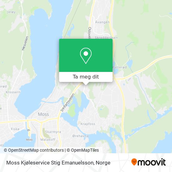 Moss Kjøleservice Stig Emanuelsson kart