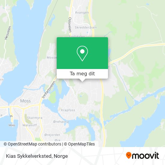 Kias Sykkelverksted kart