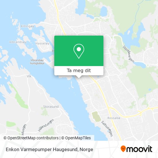 Enkon Varmepumper Haugesund kart