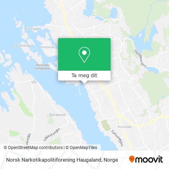 Norsk Narkotikapolitiforening Haugaland kart