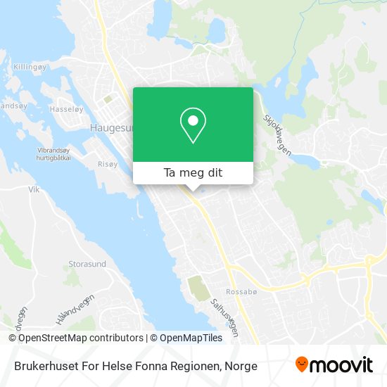 Brukerhuset For Helse Fonna Regionen kart
