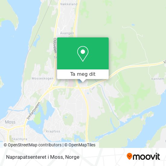 Naprapatsenteret i Moss kart