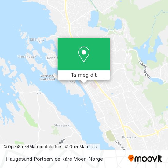 Haugesund Portservice Kåre Moen kart
