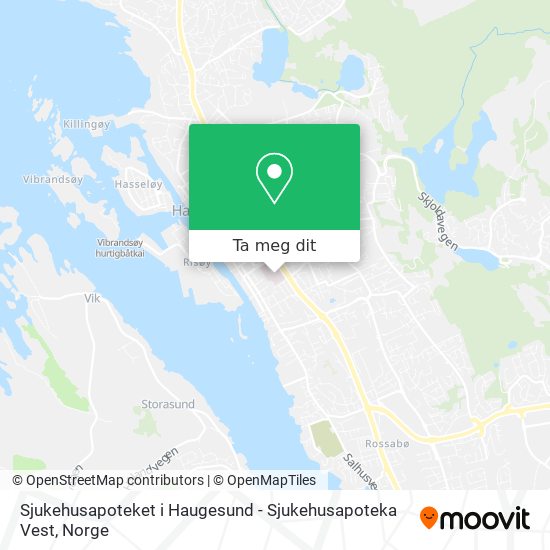 Sjukehusapoteket i Haugesund - Sjukehusapoteka Vest kart