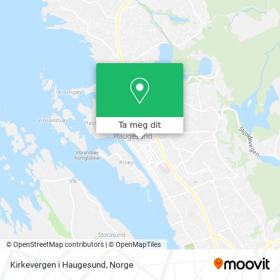 Kirkevergen i Haugesund kart