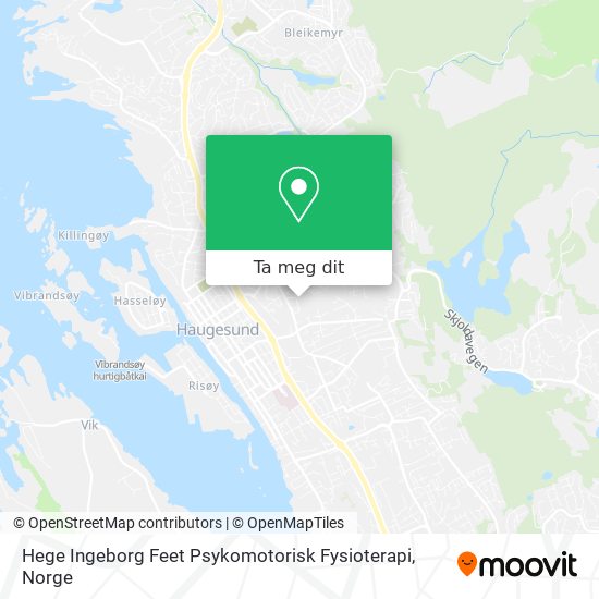 Hege Ingeborg Feet Psykomotorisk Fysioterapi kart