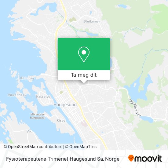 Fysioterapeutene-Trimeriet Haugesund Sa kart
