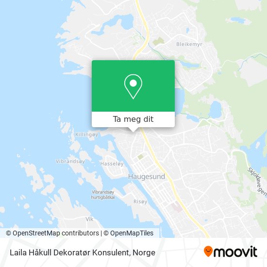 Laila Håkull Dekoratør Konsulent kart