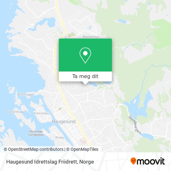 Haugesund Idrettslag Friidrett kart