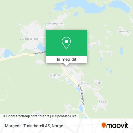 Morgedal Turisthotell AS kart