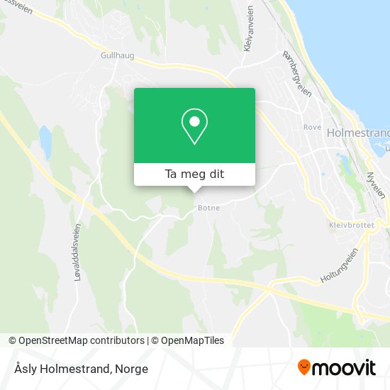 Åsly Holmestrand kart