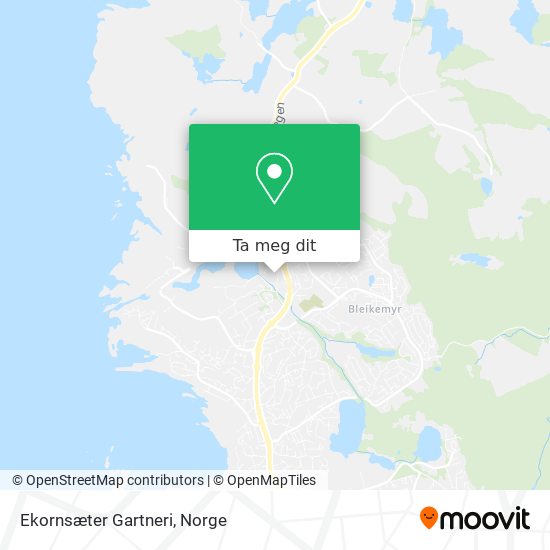 Ekornsæter Gartneri kart