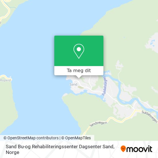 Sand Bu-og Rehabiliteringssenter Dagsenter Sand kart