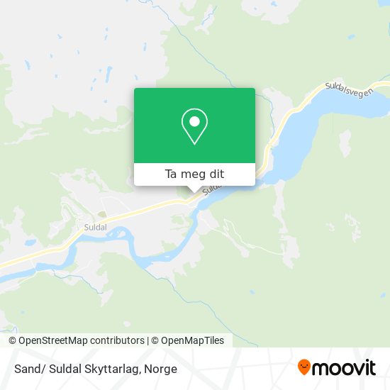 Sand/ Suldal Skyttarlag kart