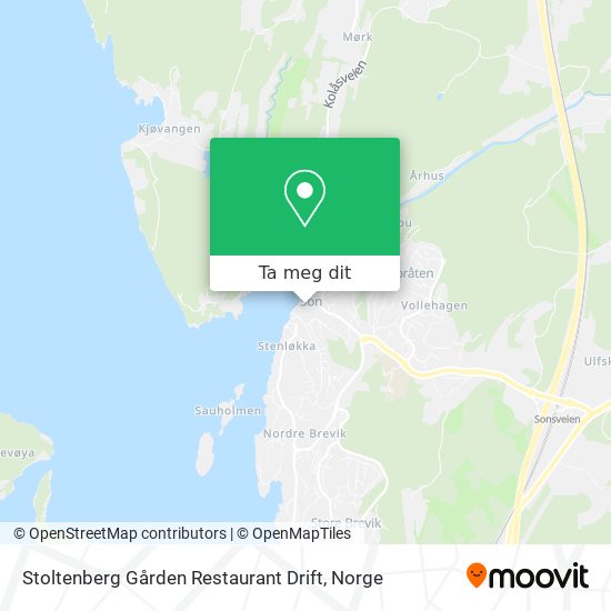 Stoltenberg Gården Restaurant Drift kart