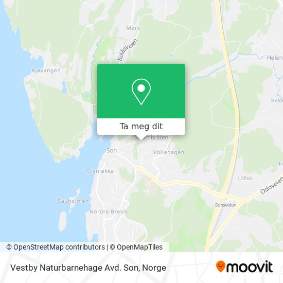 Vestby Naturbarnehage Avd. Son kart