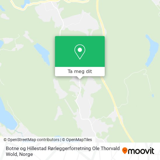 Botne og Hillestad Rørleggerforretning Ole Thorvald Wold kart
