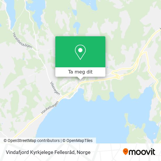 Vindafjord Kyrkjelege Fellesråd kart