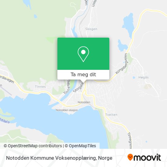 Notodden Kommune Voksenopplæring kart