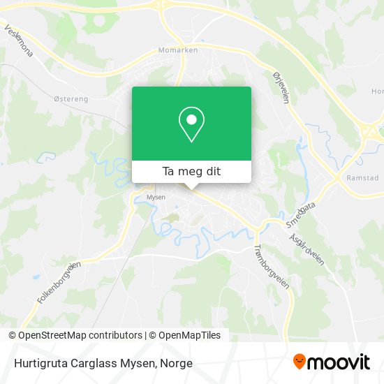 Hurtigruta Carglass Mysen kart