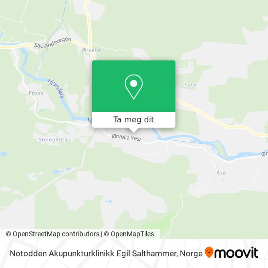 Notodden Akupunkturklinikk Egil Salthammer kart