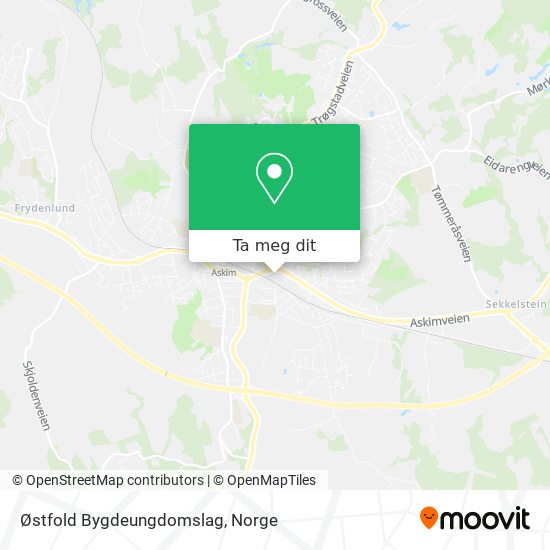 Østfold Bygdeungdomslag kart