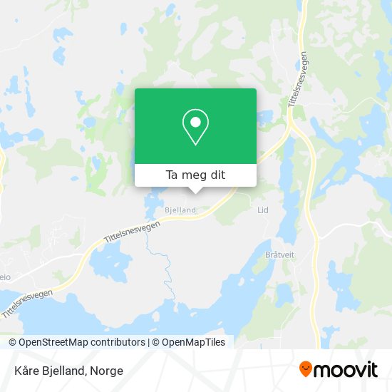 Kåre Bjelland kart