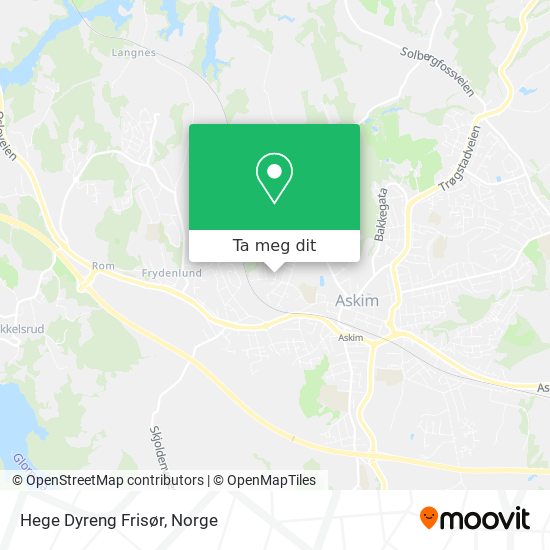 Hege Dyreng Frisør kart