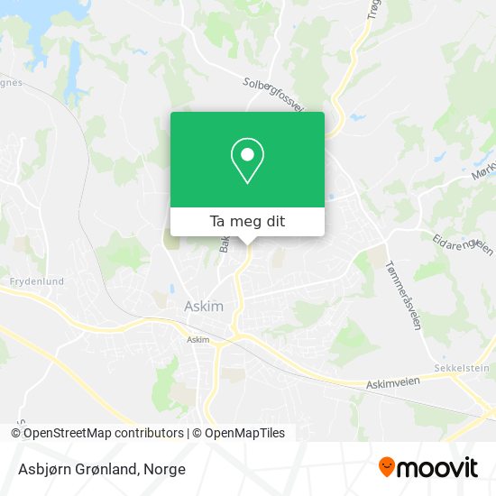 Asbjørn Grønland kart