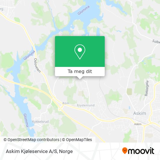 Askim Kjøleservice A/S kart