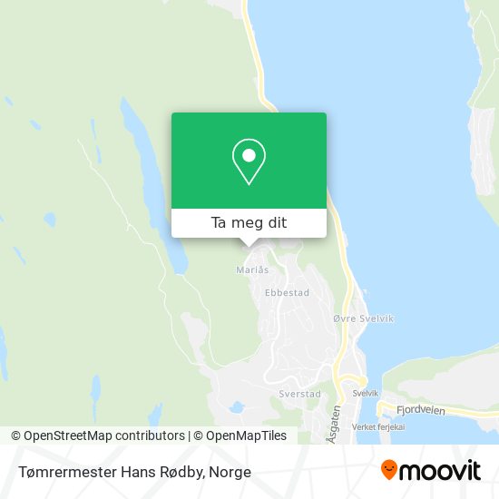 Tømrermester Hans Rødby kart