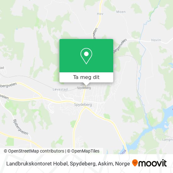 Landbrukskontoret Hobøl, Spydeberg, Askim kart