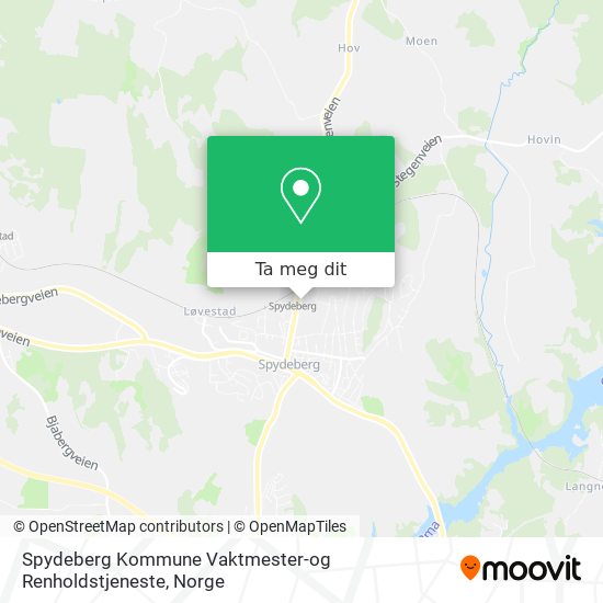 Spydeberg Kommune Vaktmester-og Renholdstjeneste kart