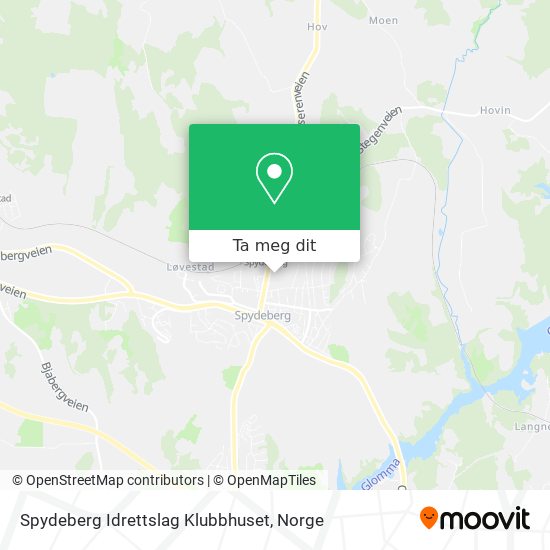 Spydeberg Idrettslag Klubbhuset kart