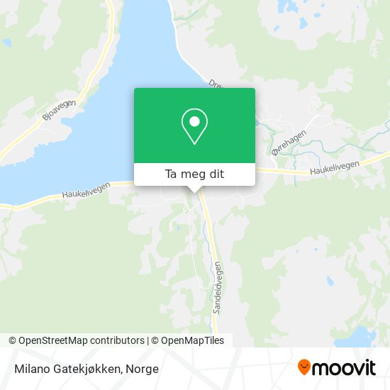Milano Gatekjøkken kart