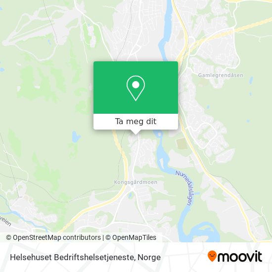 Helsehuset Bedriftshelsetjeneste kart