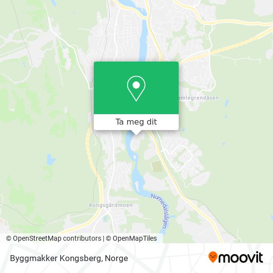 Byggmakker Kongsberg kart