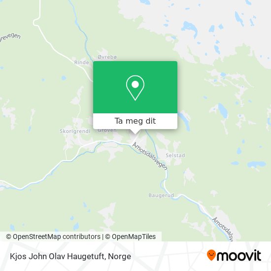 Kjos John Olav Haugetuft kart